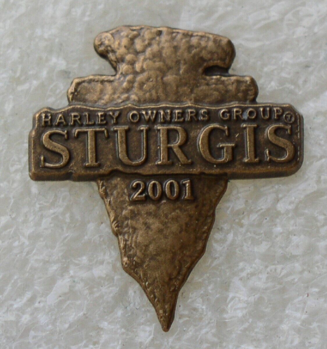 2001 STURGIS HARLEY DAVIDSON OWNERS GROUP HOG PIN