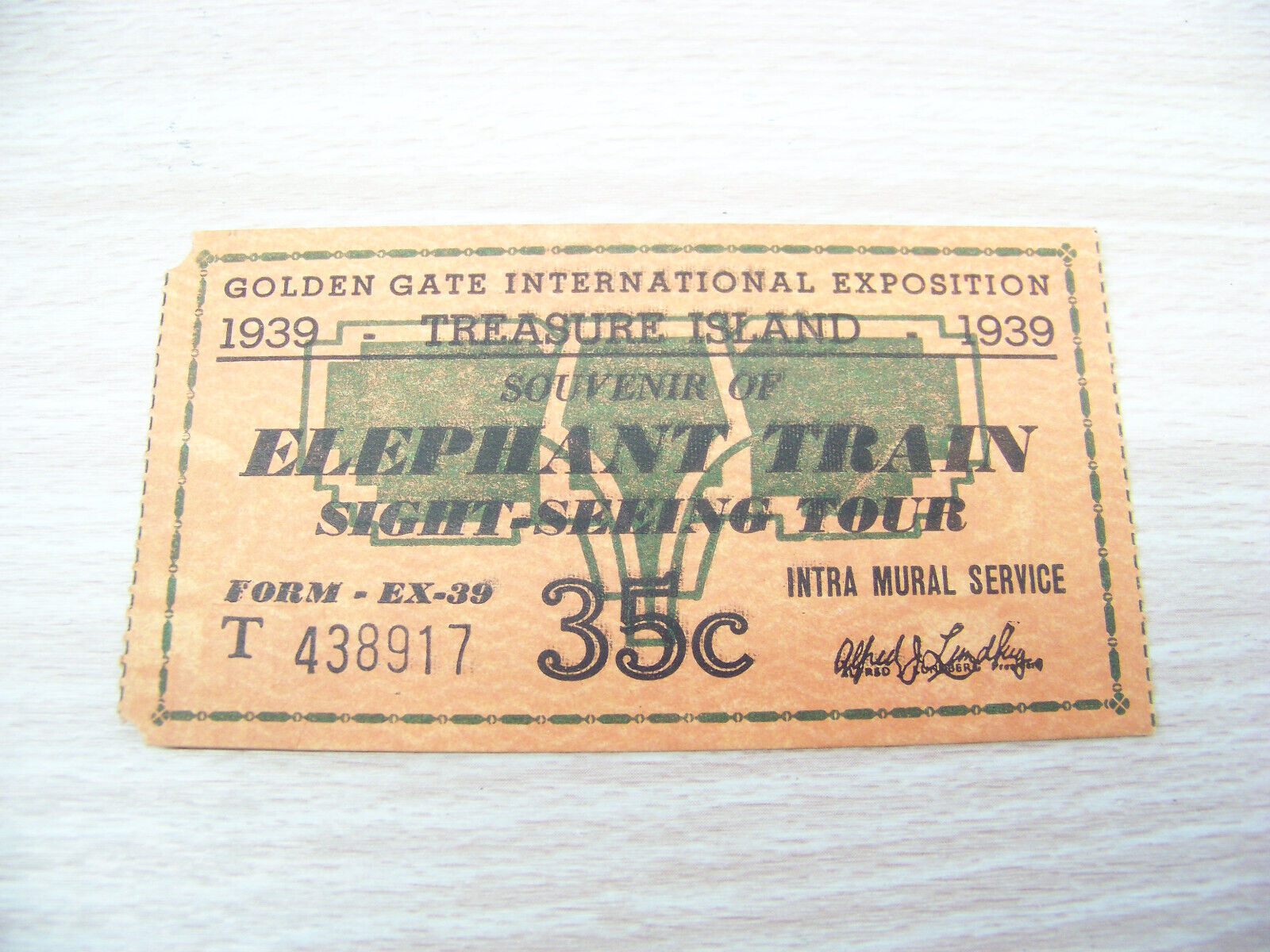 Ticket Stub - 1939 Golden Gate International Exposition