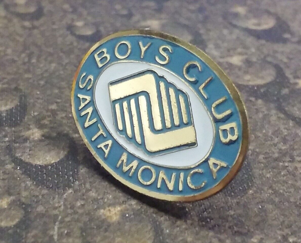 Santa Monica Boy's Club vintage pin badge