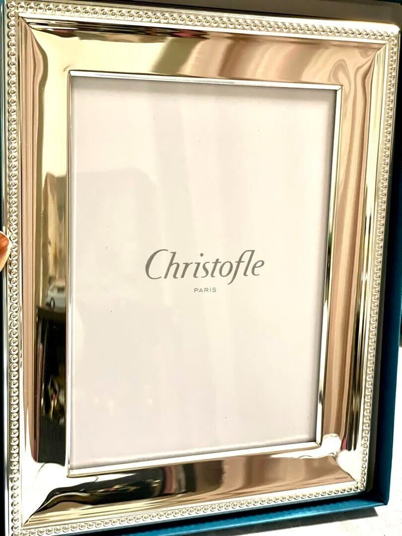 Christofle Photo Frame Pearl 18cm x 24cm Silver