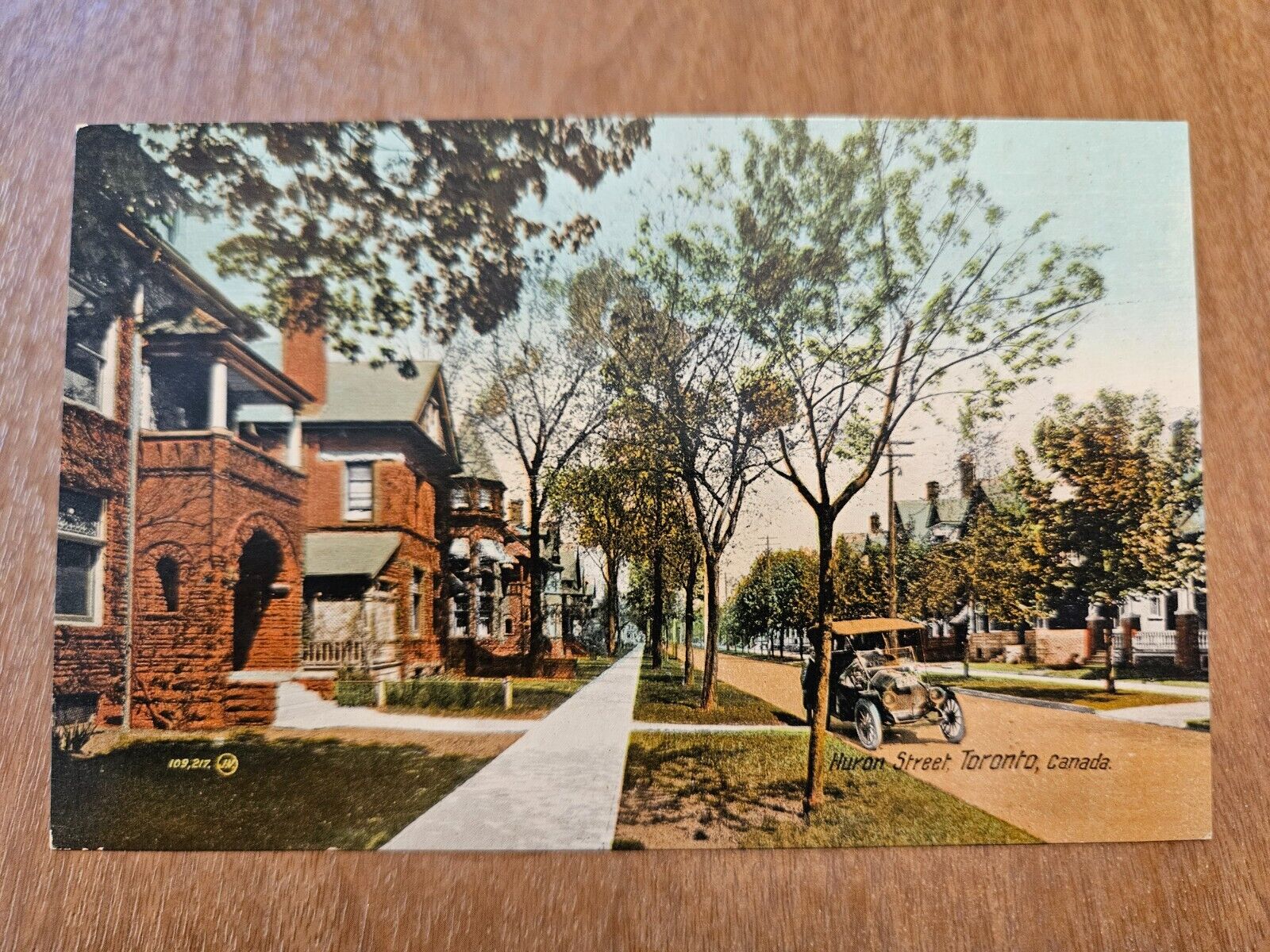 Postcard Toronto ON Ontario Canada Huron Street View Neighborhood Scene