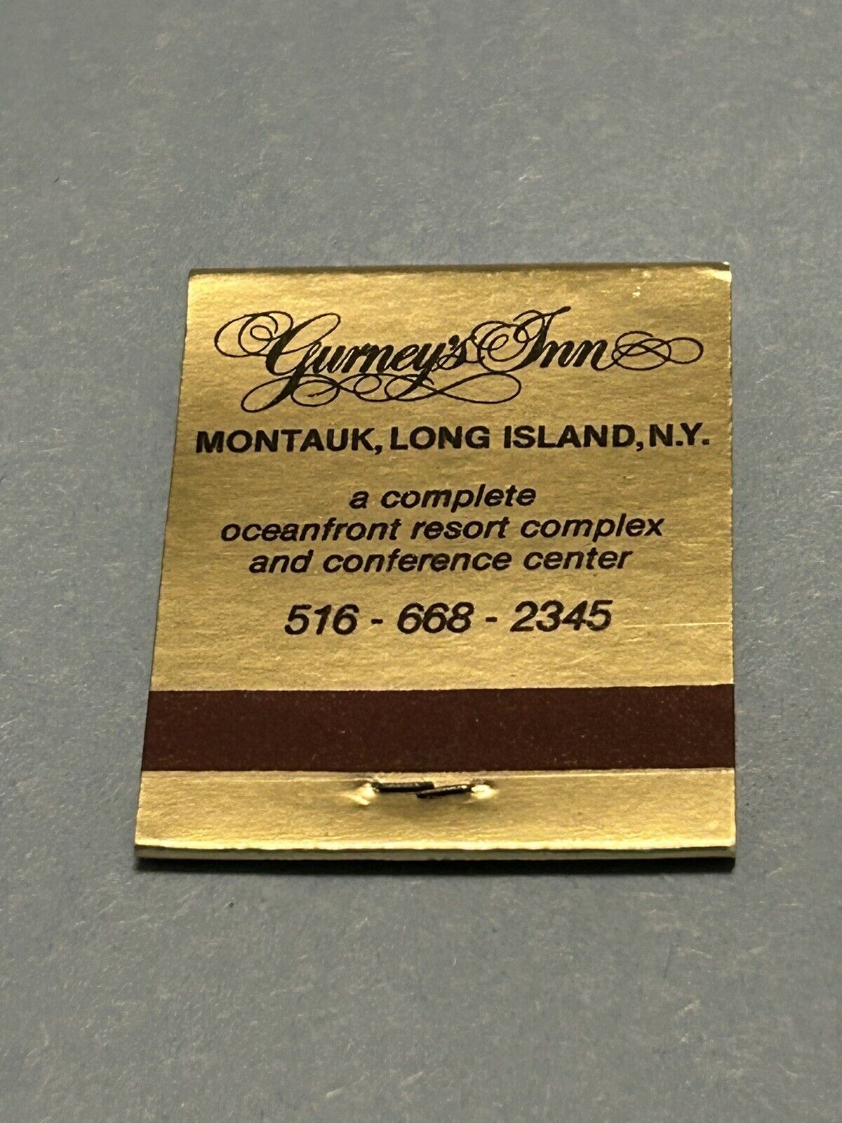 🔥  Vintage Matchbook Gurney’s Inn Montauk Long Island New York Matches Unstruck