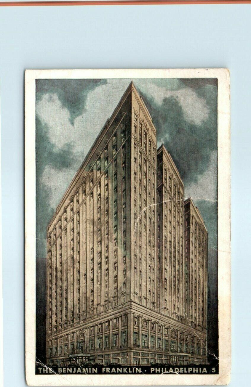 Postcard - The Benjamin Franklin Hotel - Philadelphia, Pennsylvania