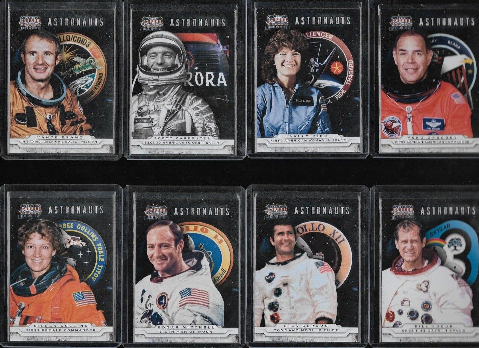 2012 Panini Americana Heroes Legends Astronauts Nasa $1 Ship Select Your Card