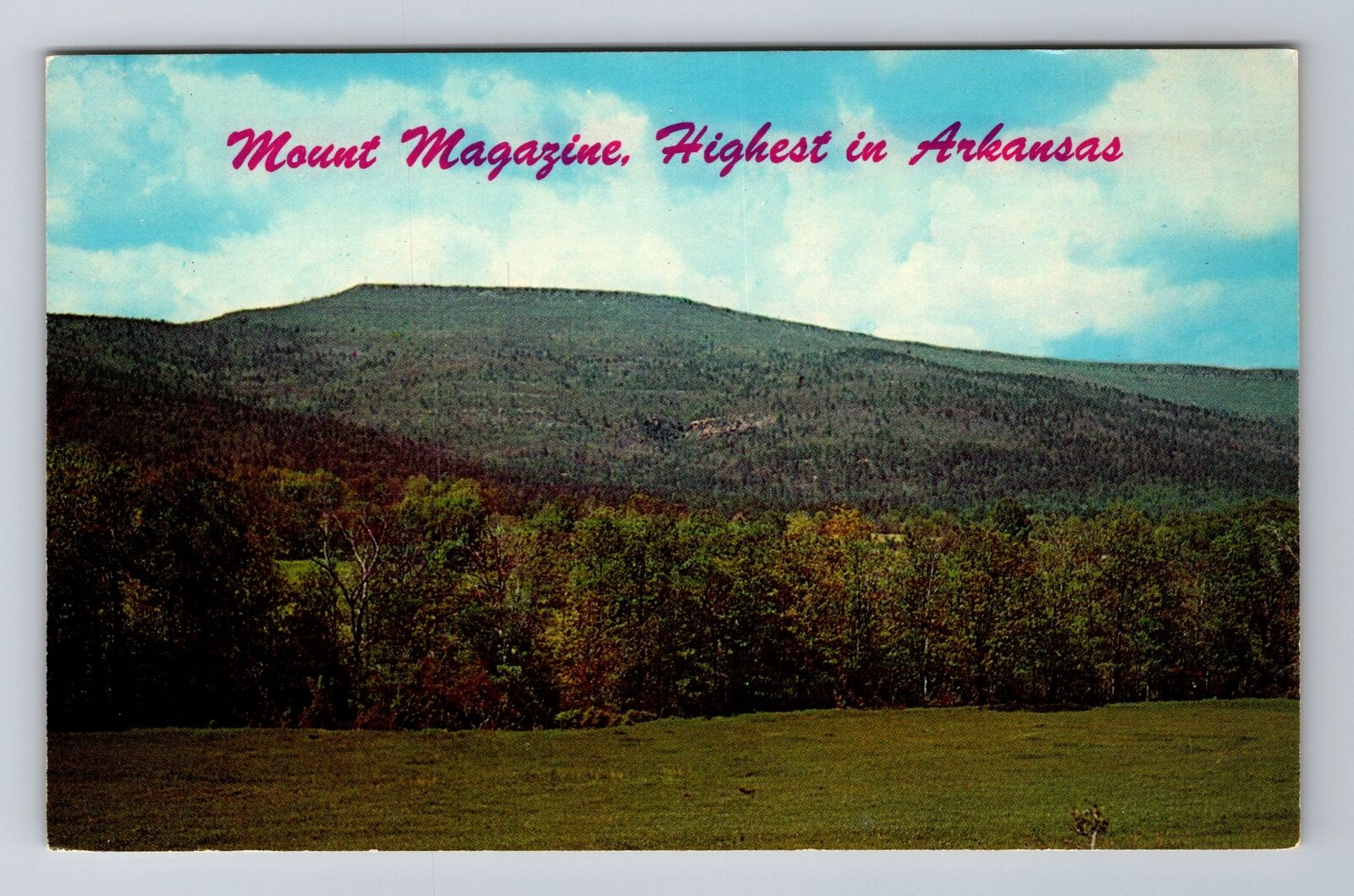 Paris AR-Arkansas, Mount Magazine Ozark Natl Forest, Antique Vintage Postcard