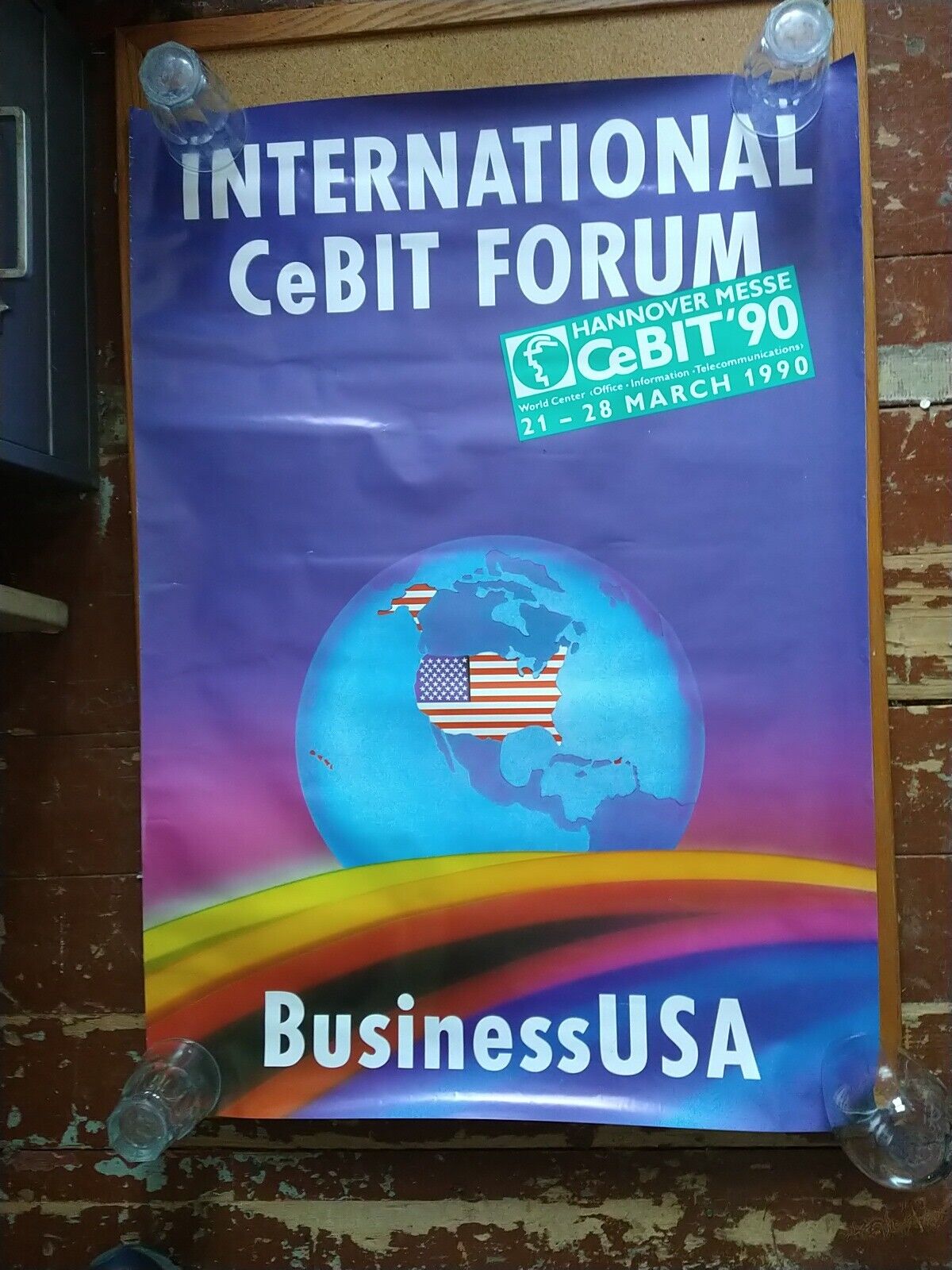 ITHistory (1990) Poster: Business USA - International CeBIT Forum