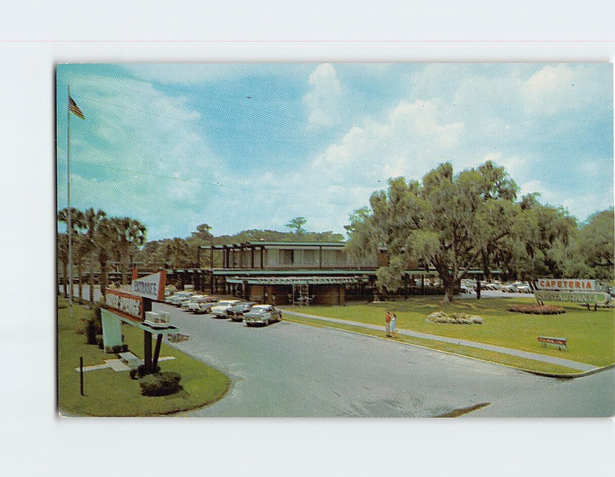 Postcard Entrance to Silver Springs Florida USA
