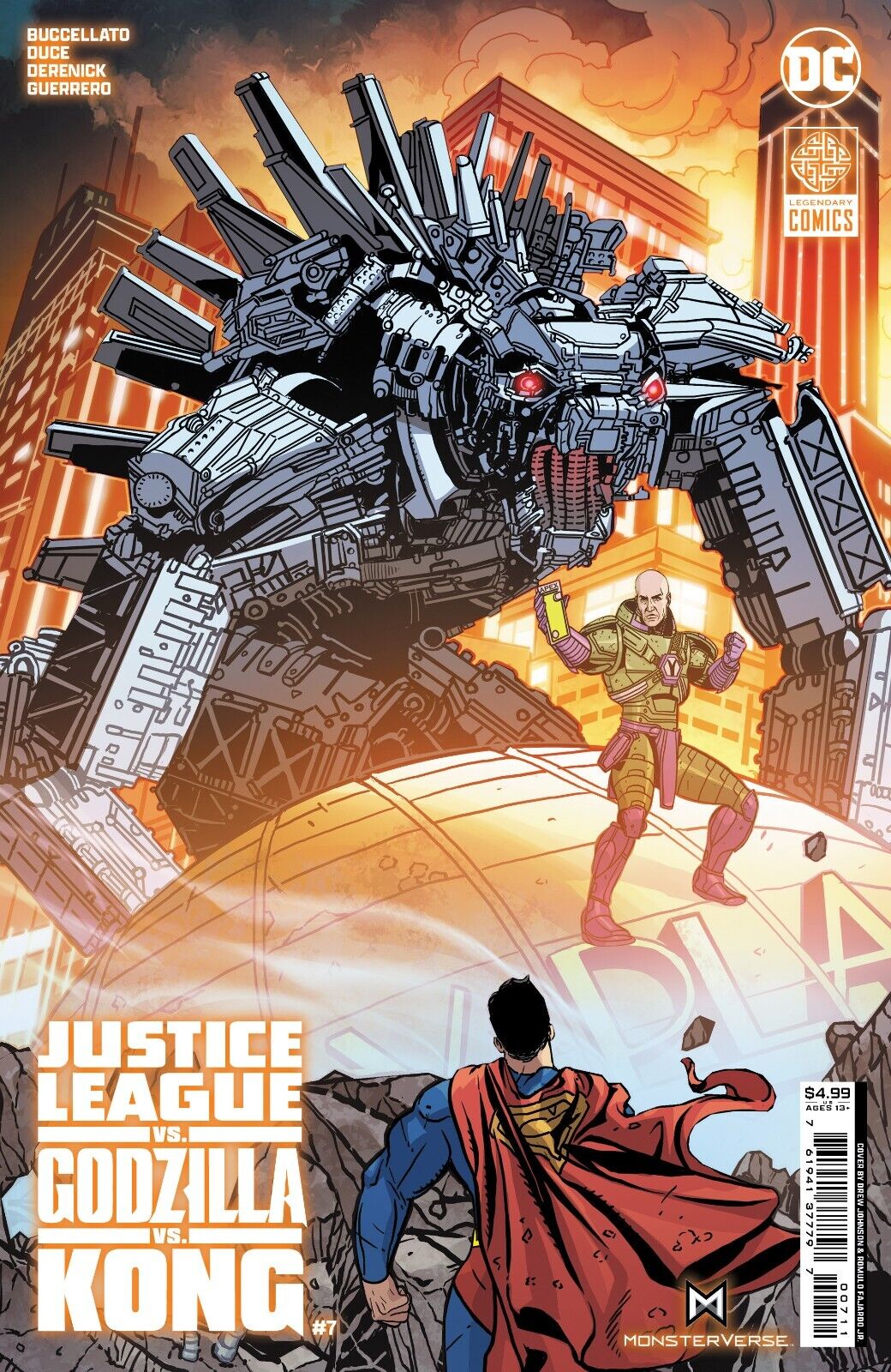 Justice League vs Godzilla vs Kong #7 (2024) (New) Choice of Covers