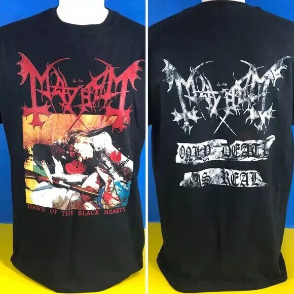 Mayhem Dawn Of The Black Hearts Norway Black Metal Band T Shirt Reprint Nh831