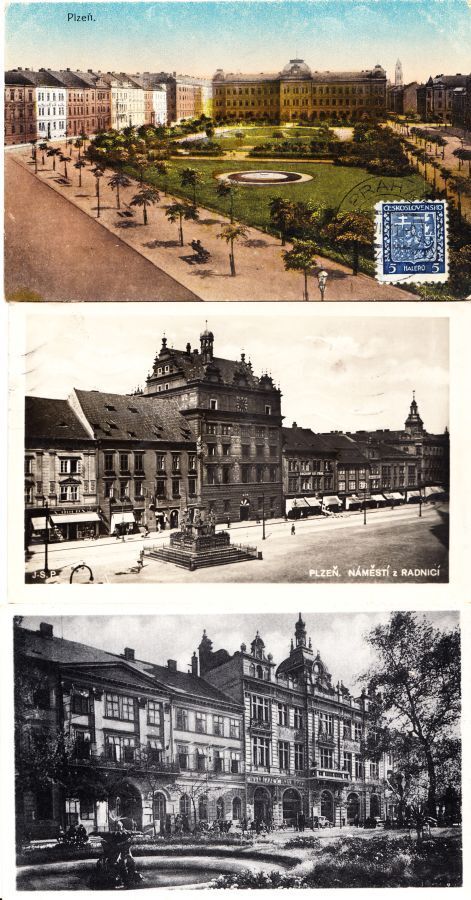 PLZÉN PILSEN Czechoslovakia 21 Vintage Postcards pre-1940 (L3623)