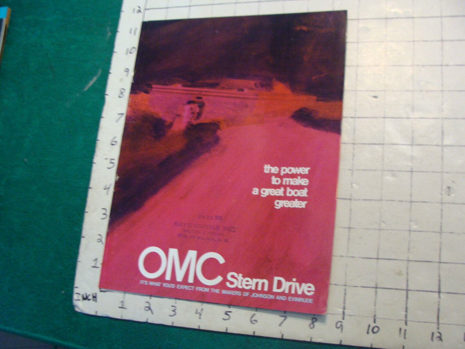 Vintage CLEAN Boat CATALOG: 1972 OMC Stern Drives makers of Johnson & Evinrude 