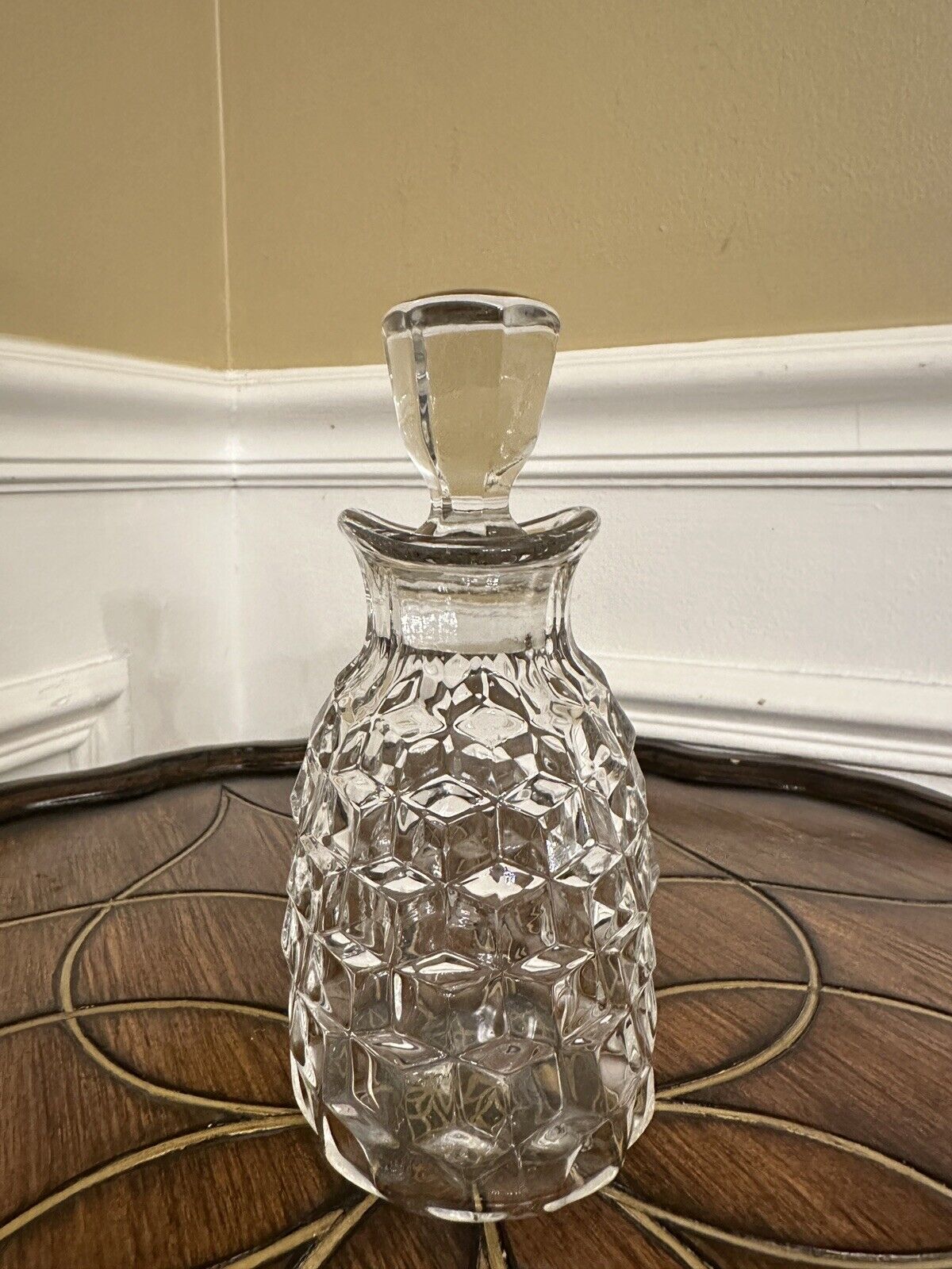 Vintage 1940s Fostoria Crystal American (No. 2056) Catsup Bottle