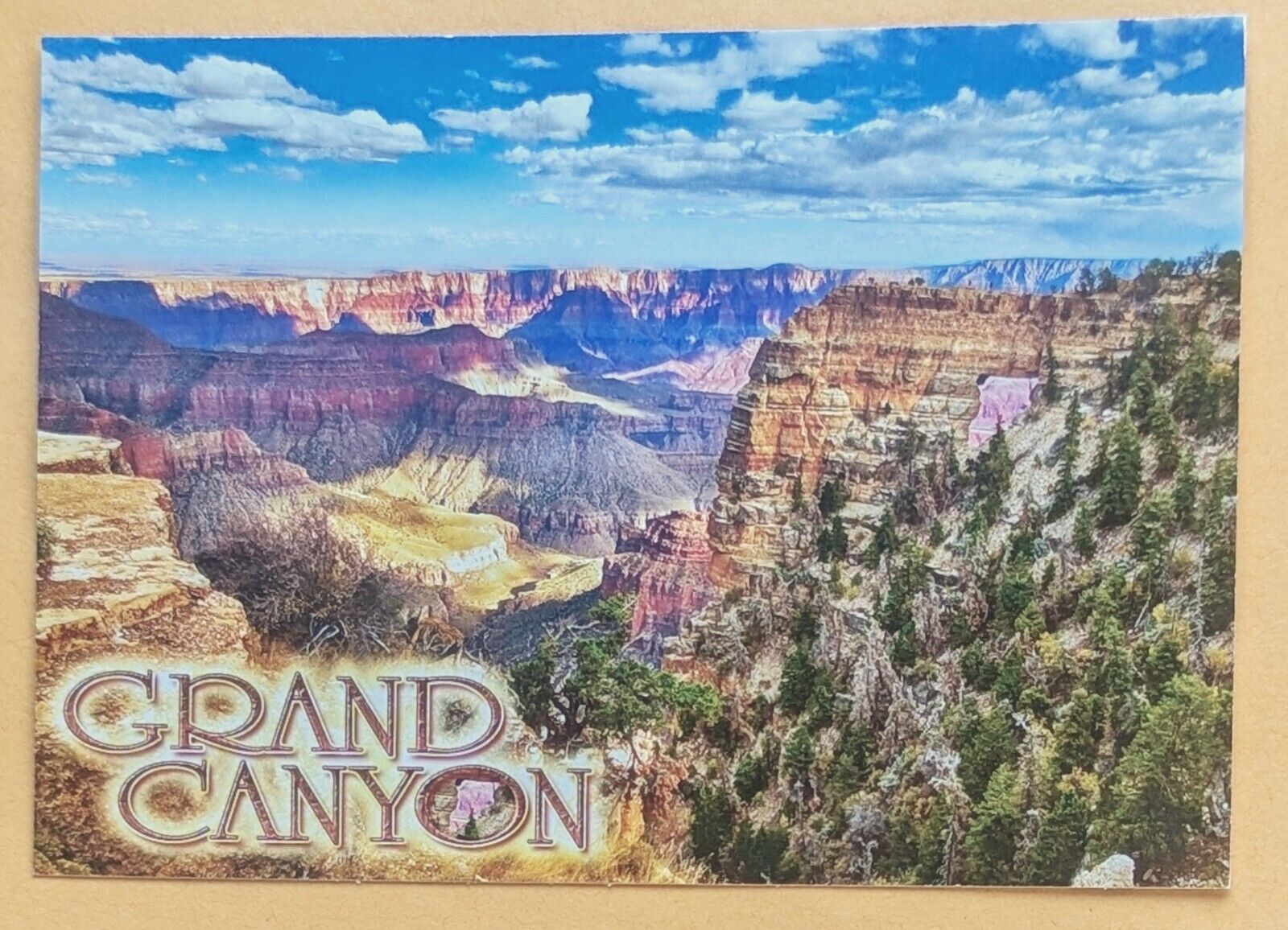  Postcard AZ: Angel Window - Cape Royal Viewpoint. Grand Canyon. Arizona 
