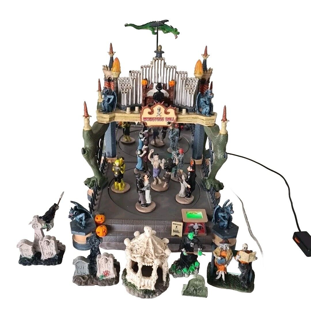 🚨 Lemax Spooky Town Monsters Ball Halloween Village 54302 + Figures Parts Only