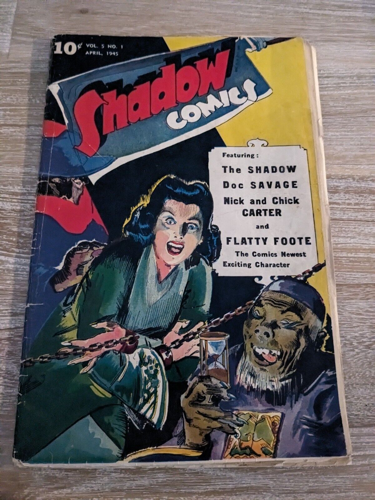 SHADOW COMICS Vol 5 No 1 Golden Age Comic Book STREET & SMITH 1945