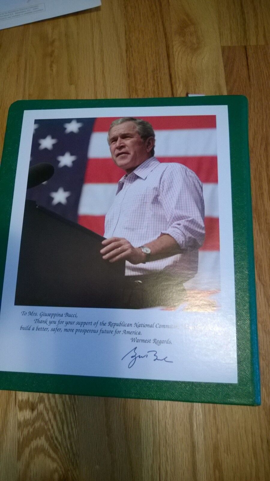 President George W. Bush USA 7 5/8\