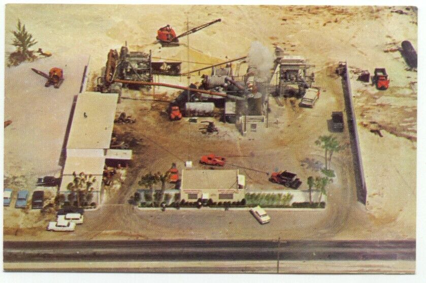 Hallandale FL Weekley Asphalt Co. Construction Advertising Postcard Florida
