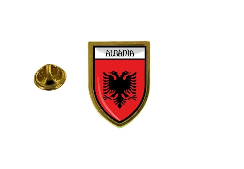 Pins Pin Badge Pin\'s Souvenir City Flag Country Coat of Arms Albania Albanian