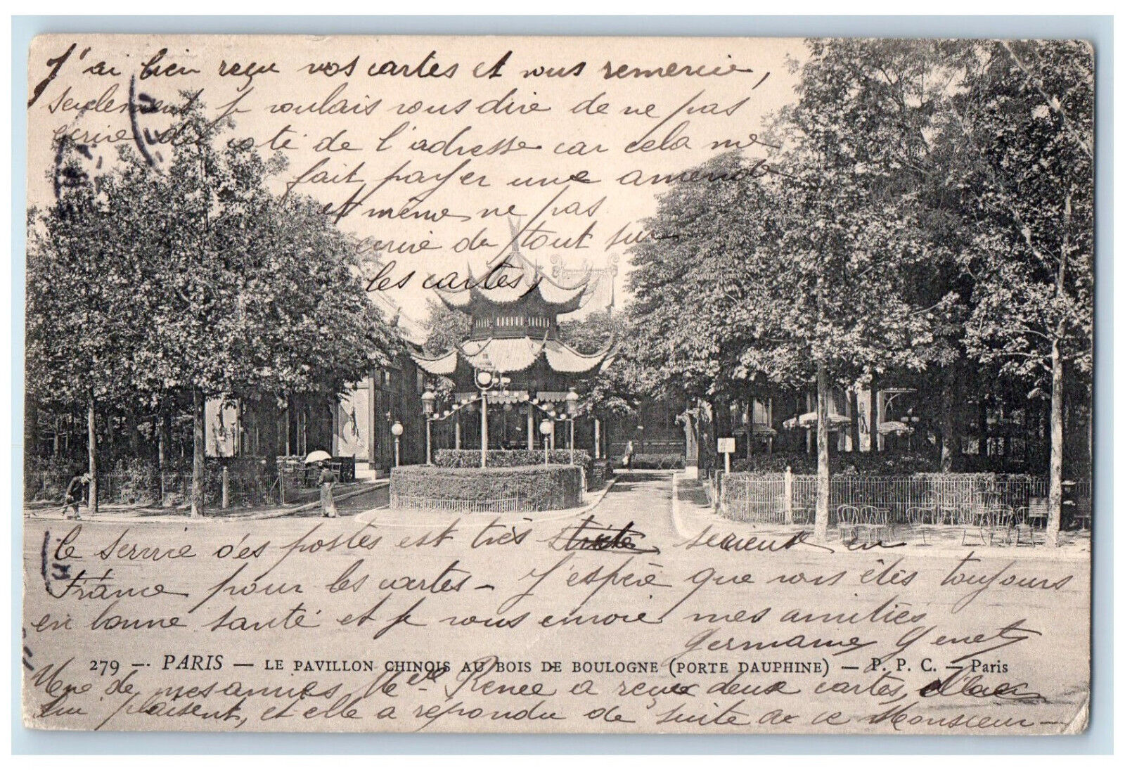 1908 Le Pavillon Chinois Au Bois De Boulogne (Porte Dauphine) Paris Postcard