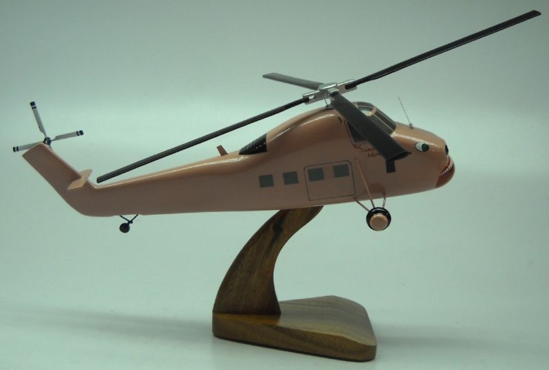 S-58-T Sikorsky Screaming Mimi Helicopter Desk Wood Model Big new