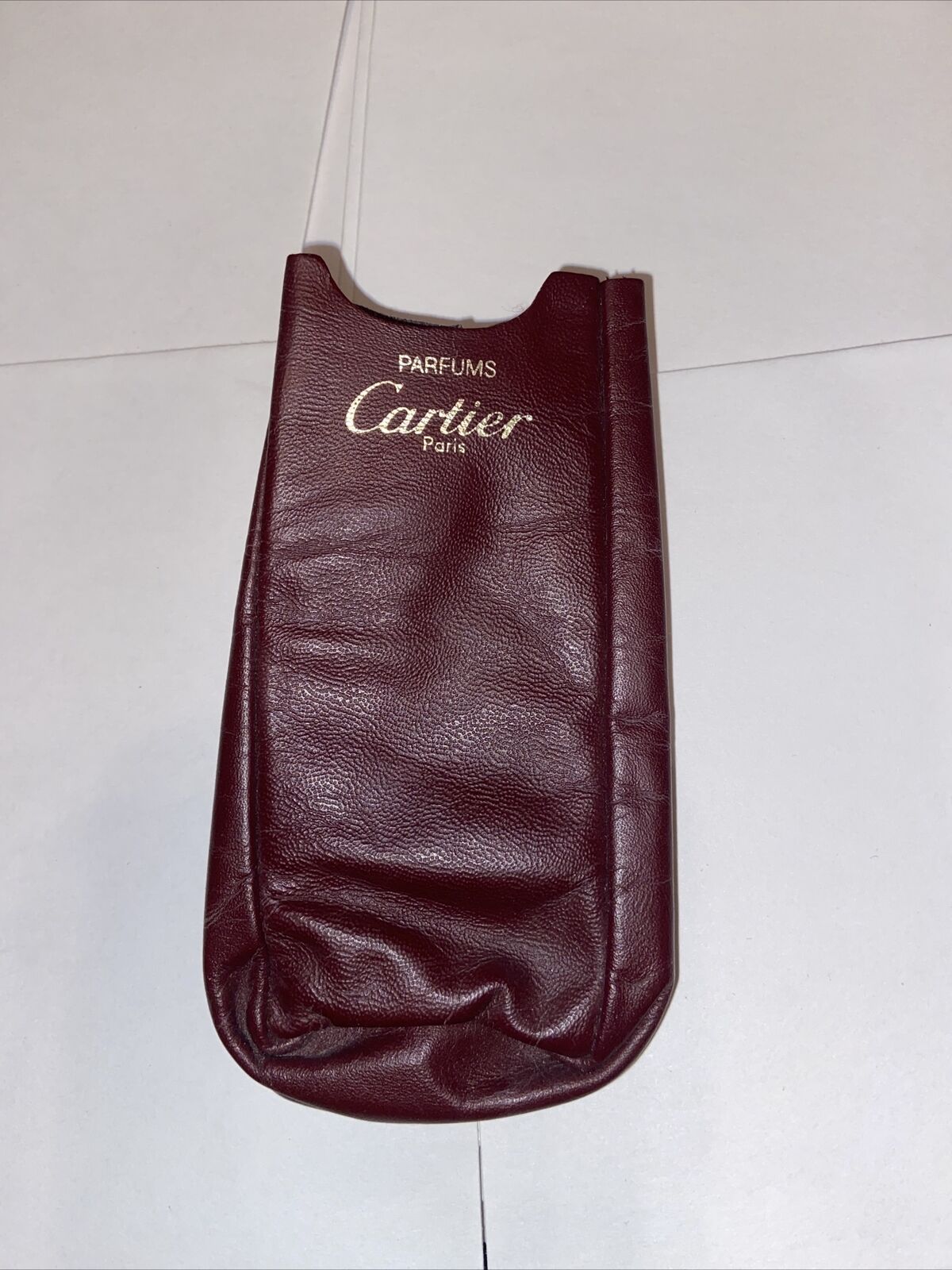 Vintage Cartier Paris Parfums Empty Leather Pouch Neat And Great Quality Leather