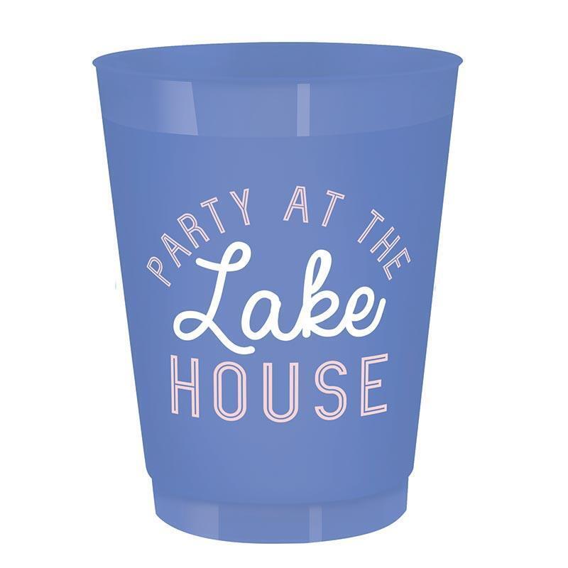 Cocktail Party Cups Party Lake House Size 4.25in h, 16 oz Pack of 6
