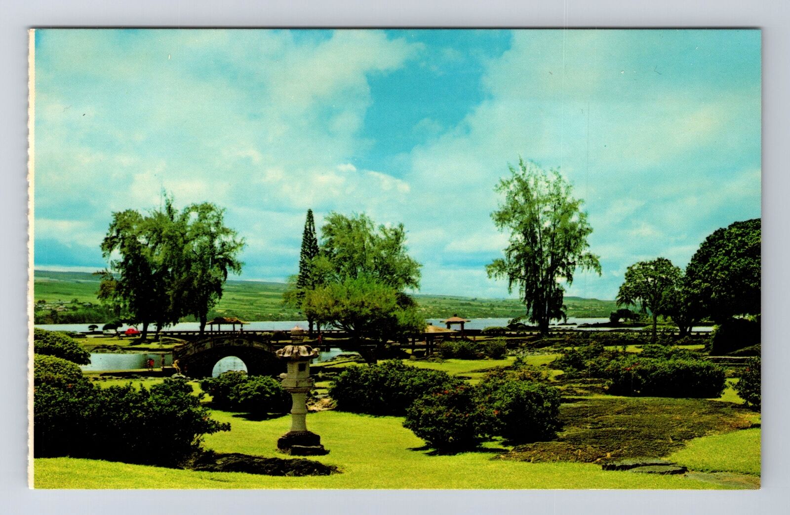 Hilo HI-Hawaii, Liliuokalani Gardens, Antique, Vintage Postcard