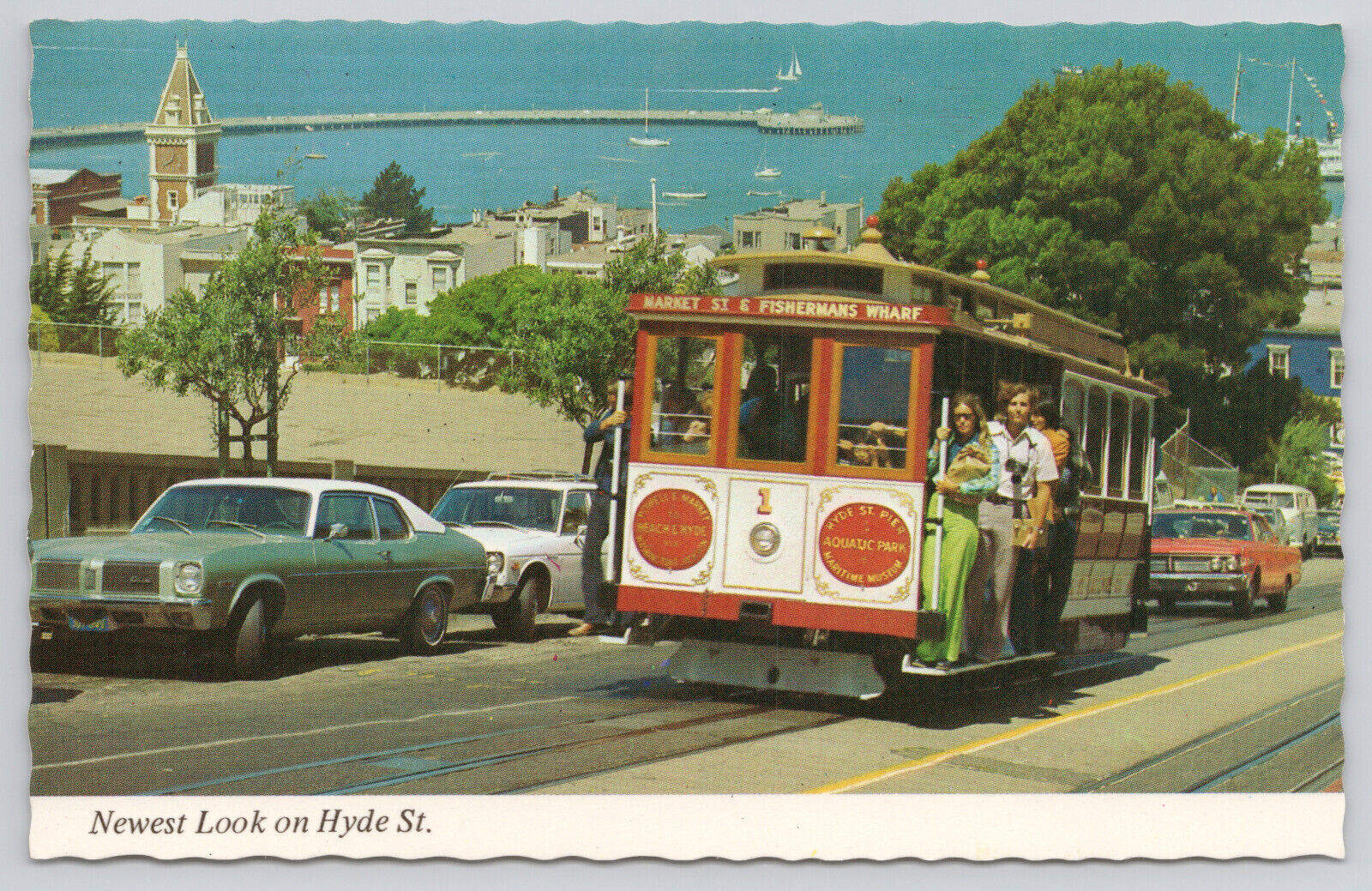 San Francisco California Hyde Street Cable Car C1970