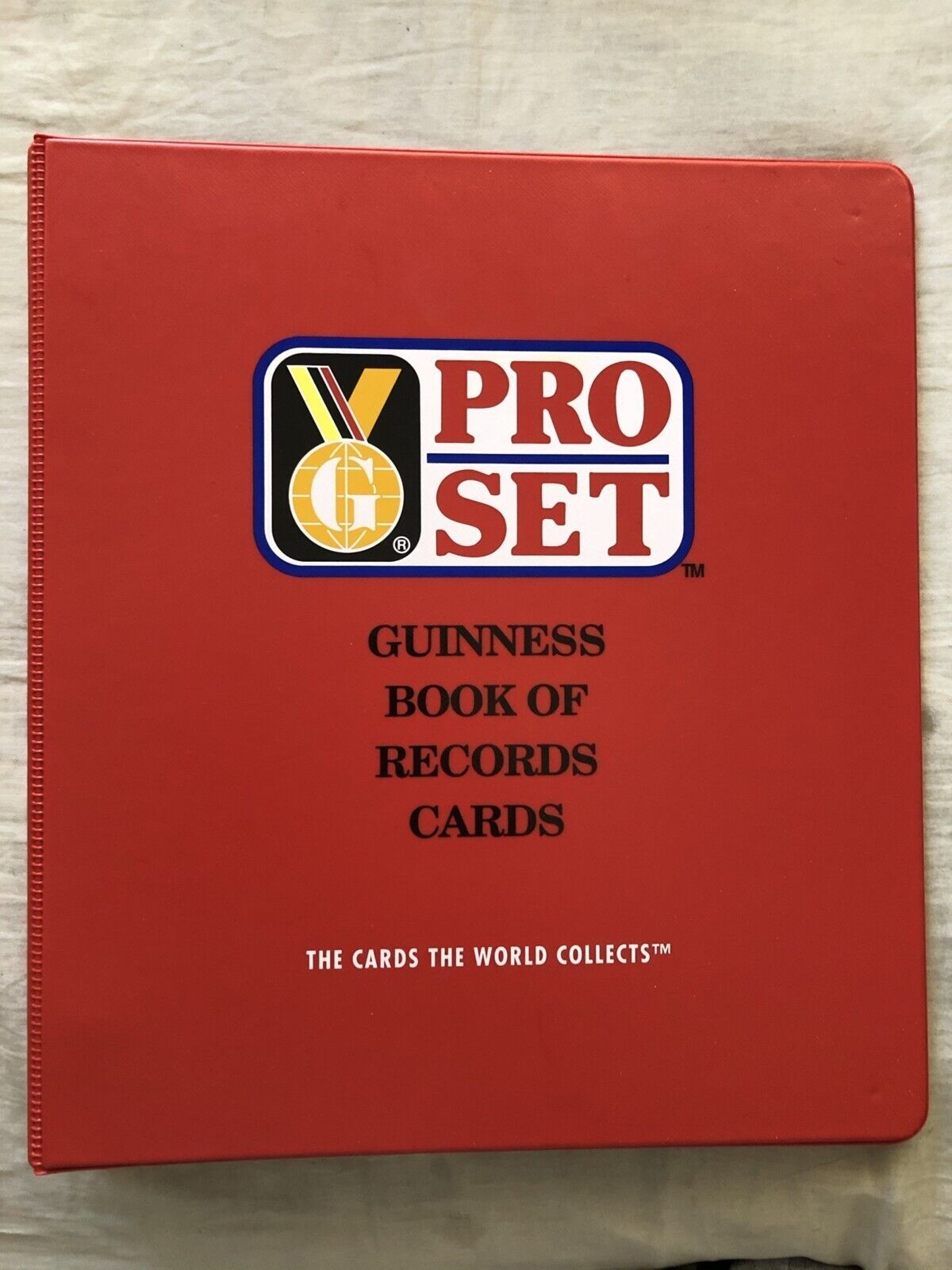 Guinness Book of Records 1992 Pro Set trading cards 3 ring album or binder NEW