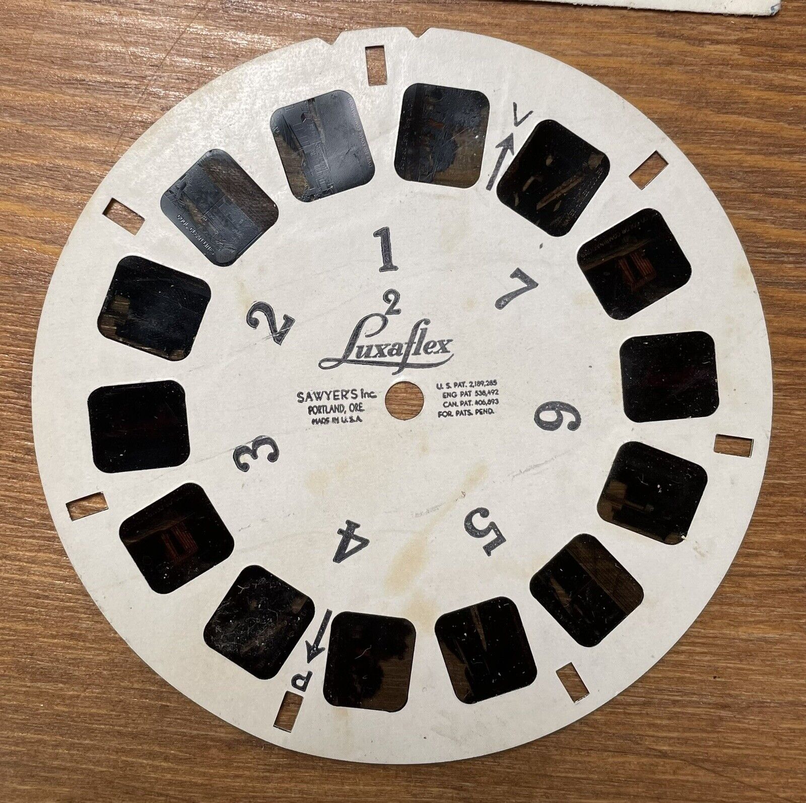 Vintage Luxaflex Colorpress Holland Commercial Demo View-Master Reel Sawyer’s