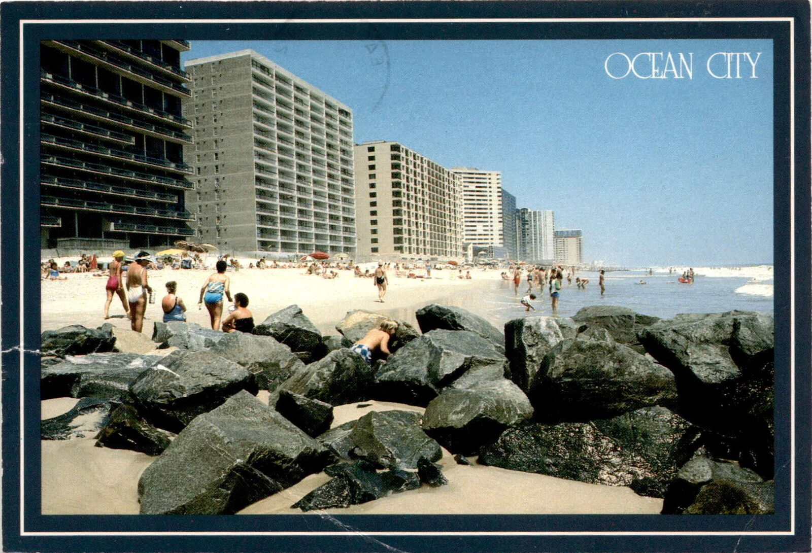 Vintage Ocean City Postcard: Beach, Condos, Golf & Summer