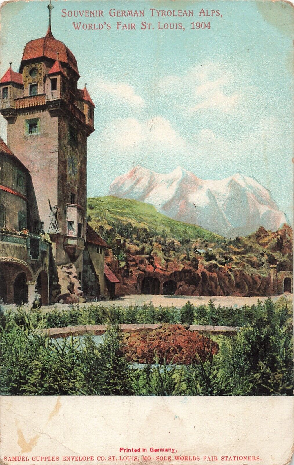 1904 Postcard German Tyrolean Alps St Louis MO World Fair Samuel Cupples *Ab2a