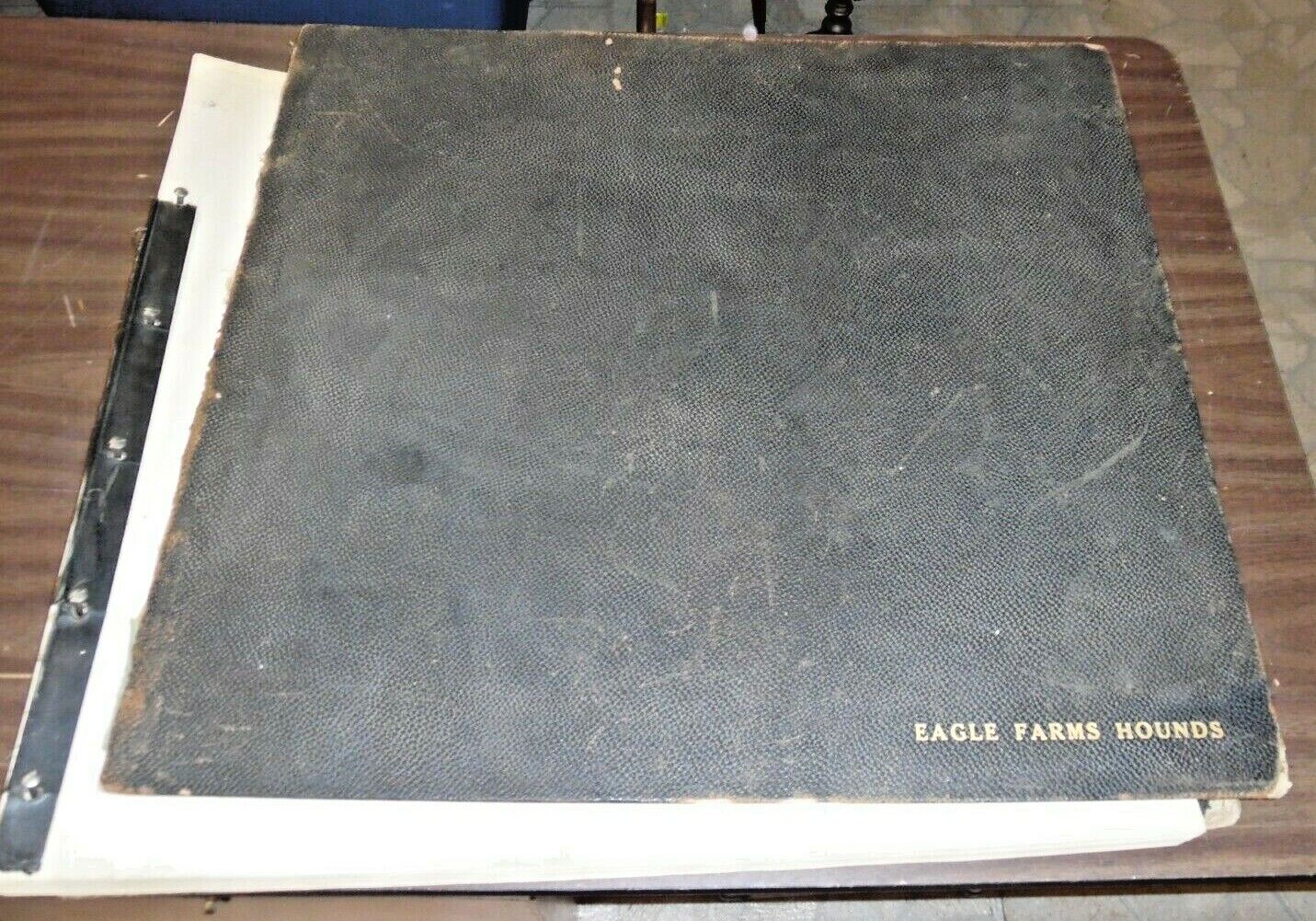 LARGE 1930s Dog Breeding Record Journal Eagle Farms Hounds Chester Springs PA