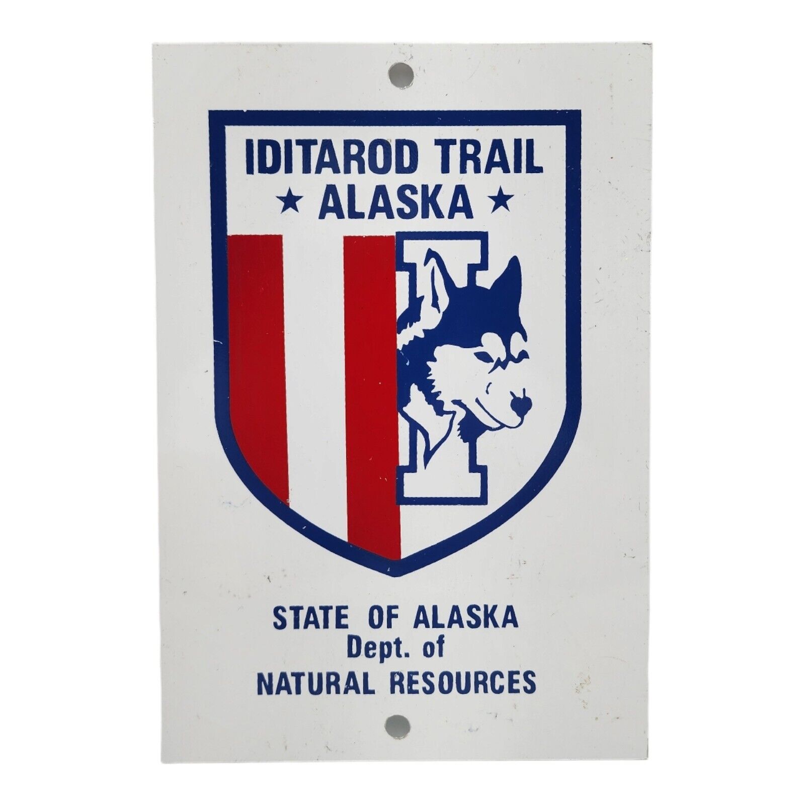 Iditarod Trail State Of  Alaska Sign Marker Vintage Dept Of Natural Resources 