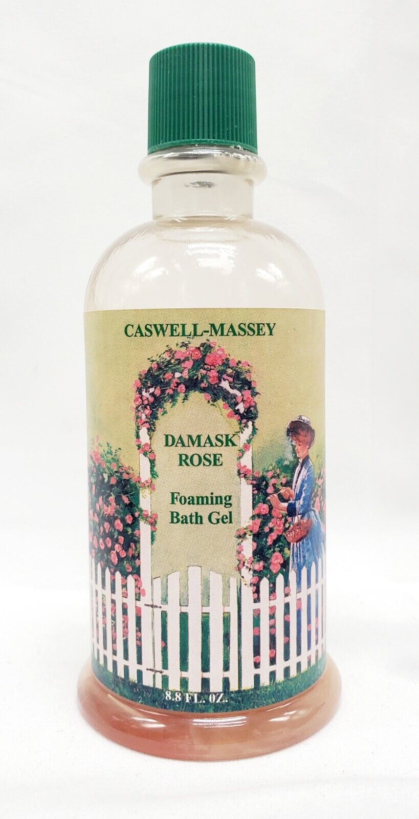 Vintage CASWELL-MASSEY DAMASK ROSE FOAMING BATH GEL 8.8z/250ml 85% FULL