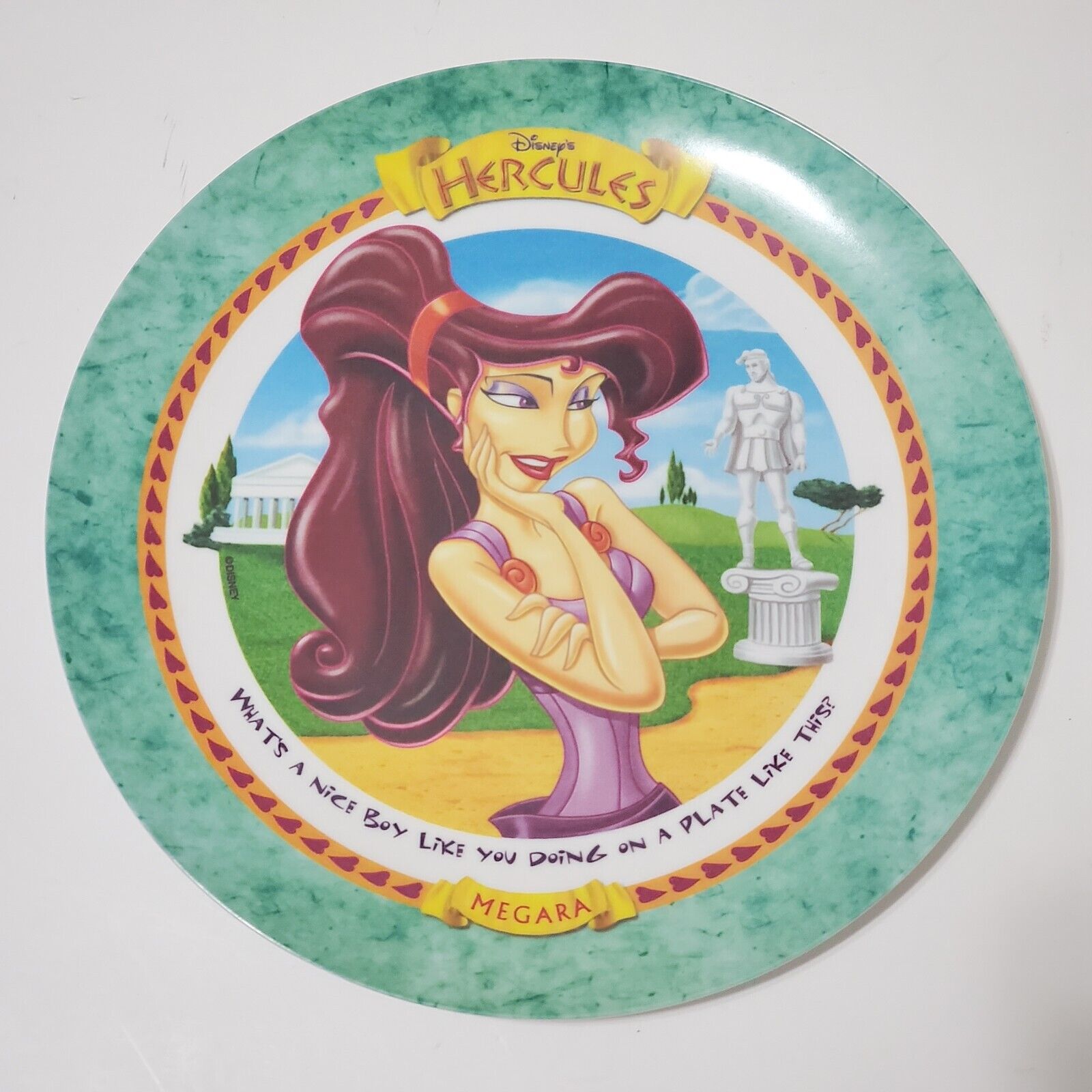 UNUSED Vintage 1997 McDonald\'s Disney HERCULES Movie Plate MEGARA
