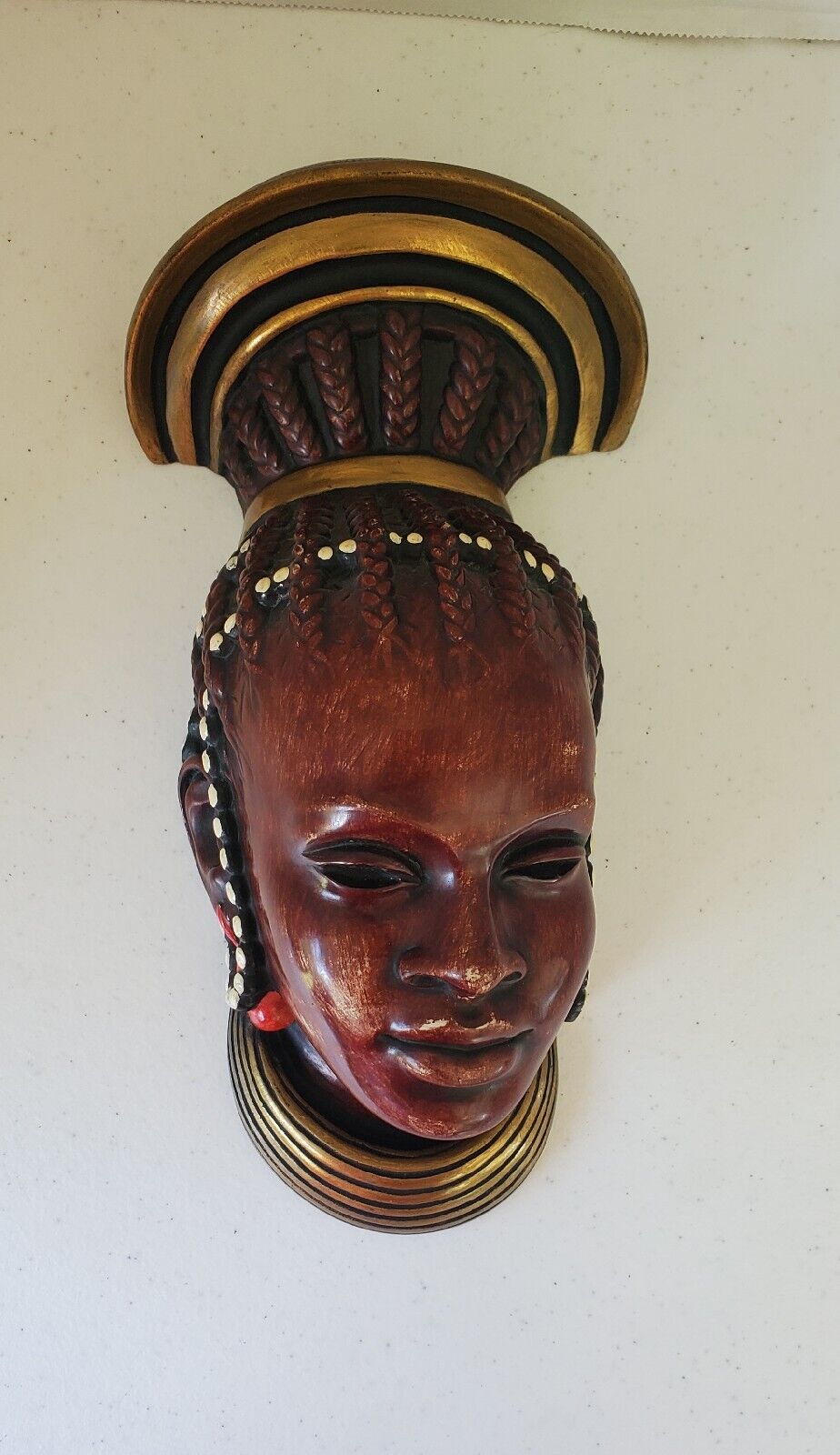 1950s African Wall Mask Vintage