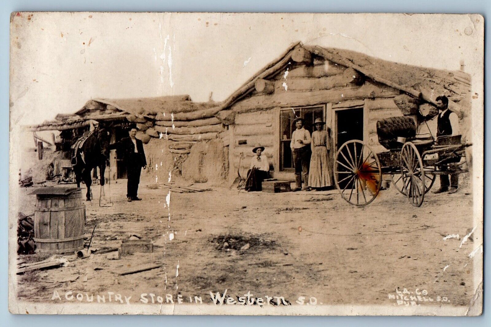 Mitchell South Dakota SD Postcard RPPC Photo A Country Store In Western SD