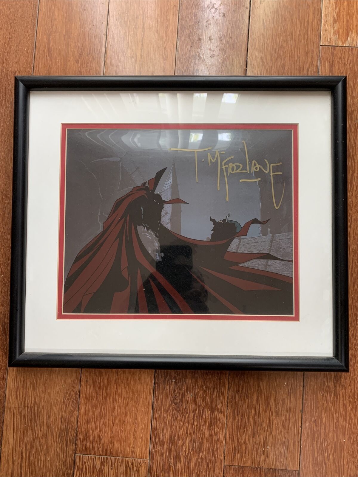Todd Macfarlane Signed Picture Of SPAWN 16”x14” With Frame-Very Rare