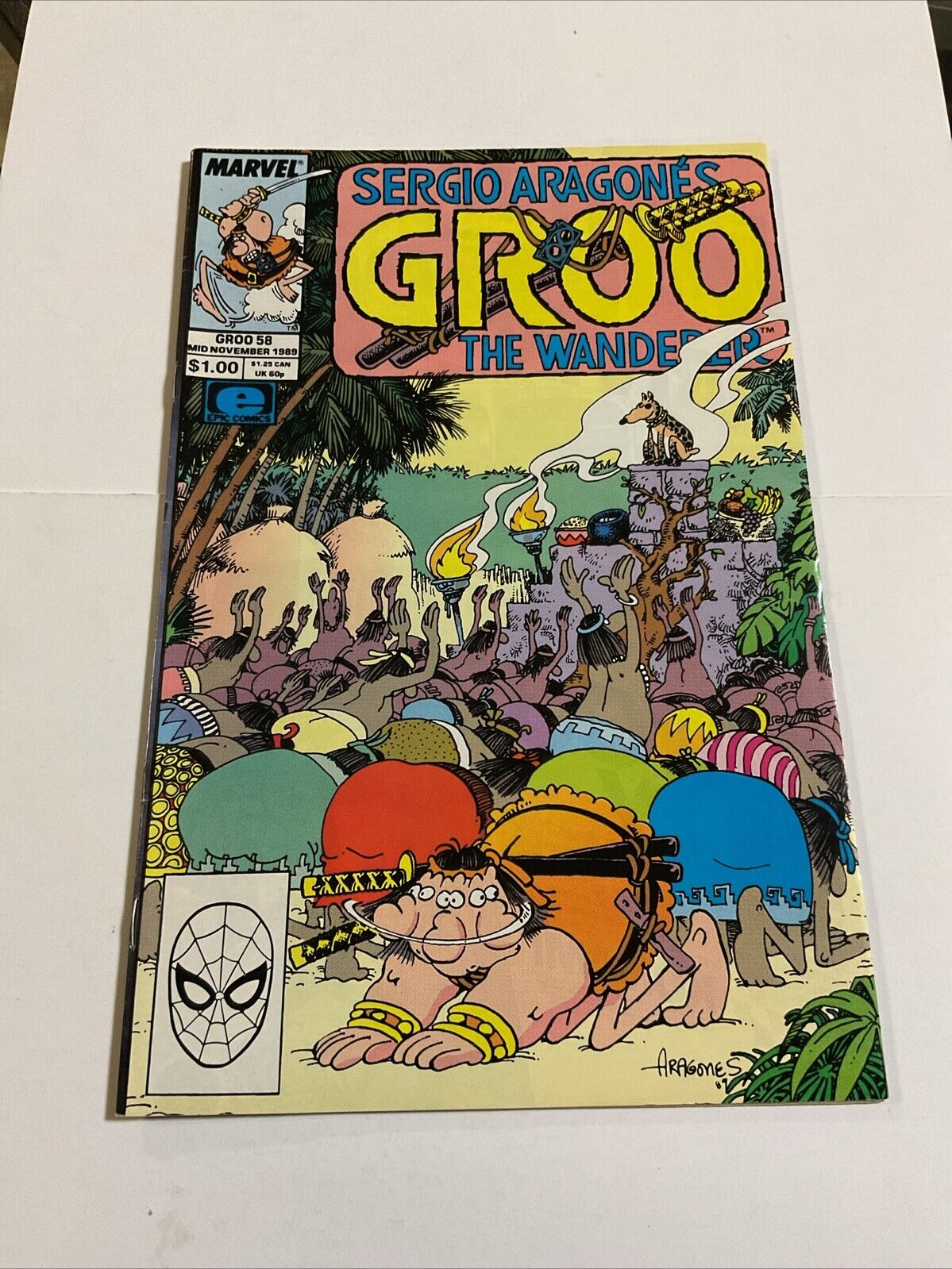 Vintage Groo The Wanderer #58 VF Marvel 1989 Sergio Aragones HIGH GRADE