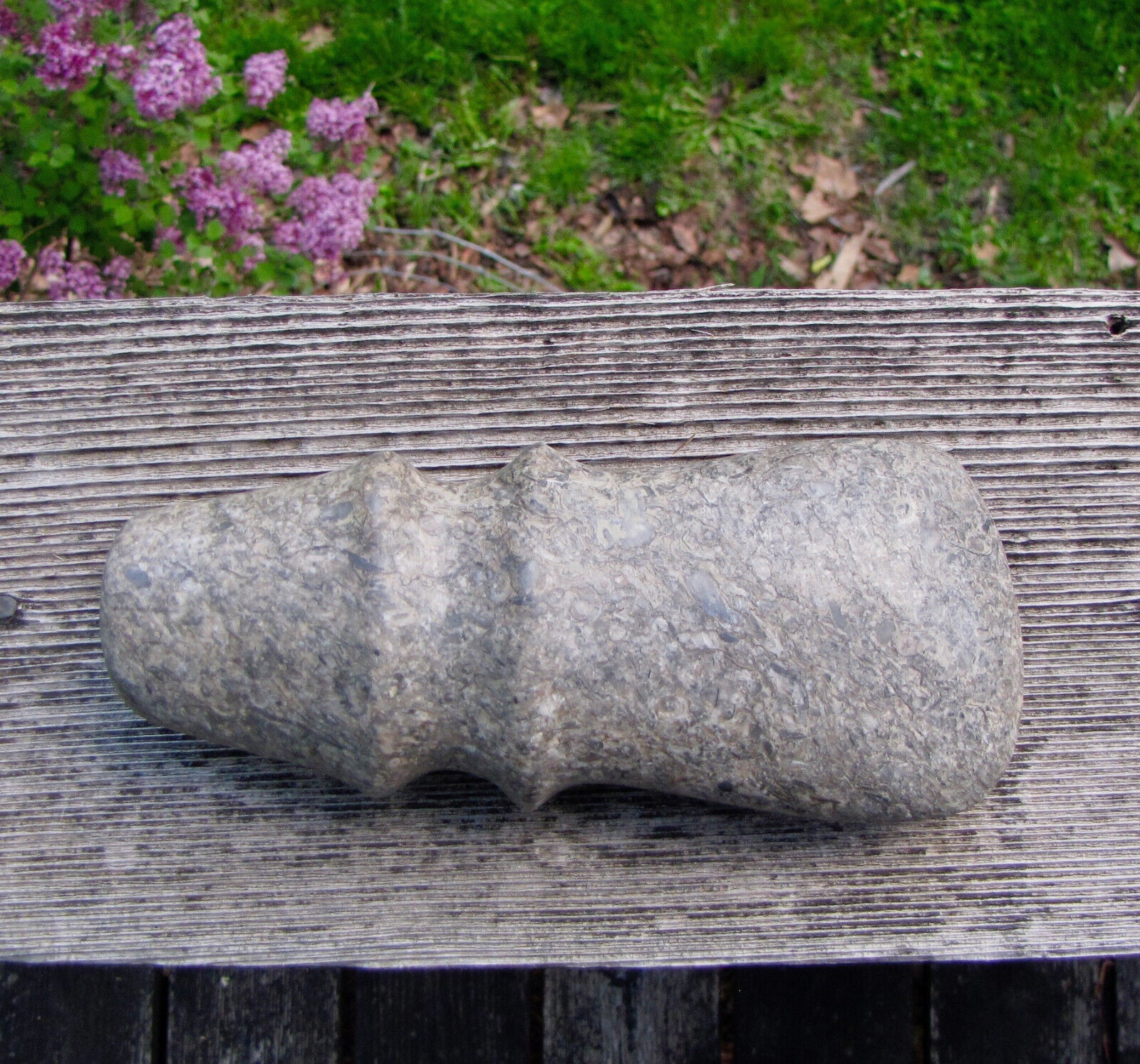 Native American Indian Stone Grooved Axe Head