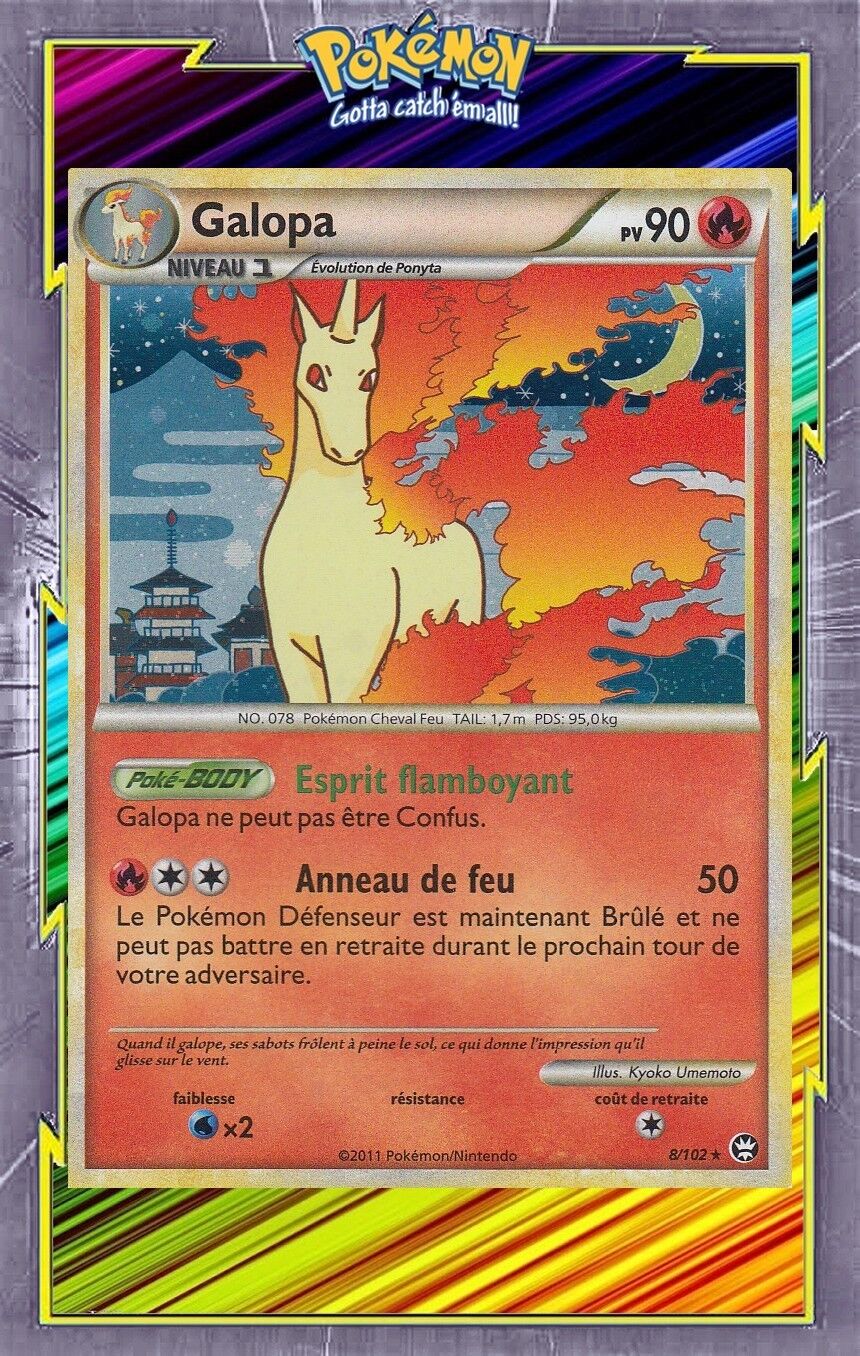  Galopa Holo - HS03:Triumph - 8/102 - French Pokemon Card