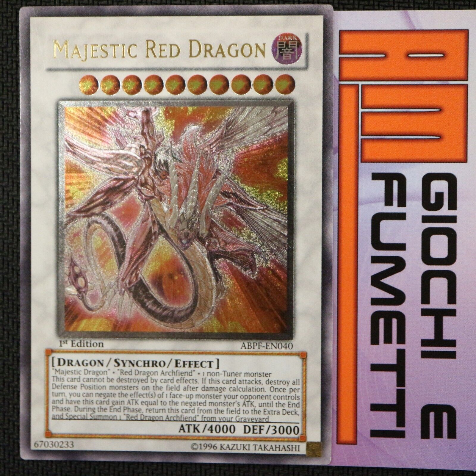 MAJESTIC RED DRAGON in English YUGIOH rare ULTIMATE yu-gi-oh TO COLLECT