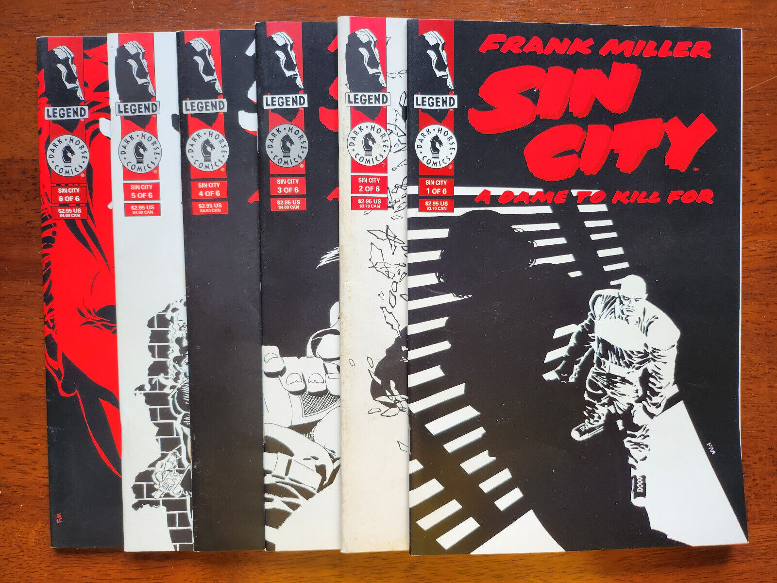 Sin City A Dame to Kill For #1-6 Set (1993 Dark Horse)