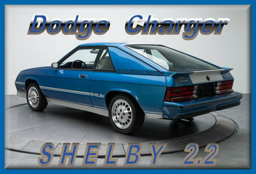 1983 Dodge CHARGER SHELBY 2.2 Tool Box/Man Cave/ Refrigerator Magnet, 42 MIL