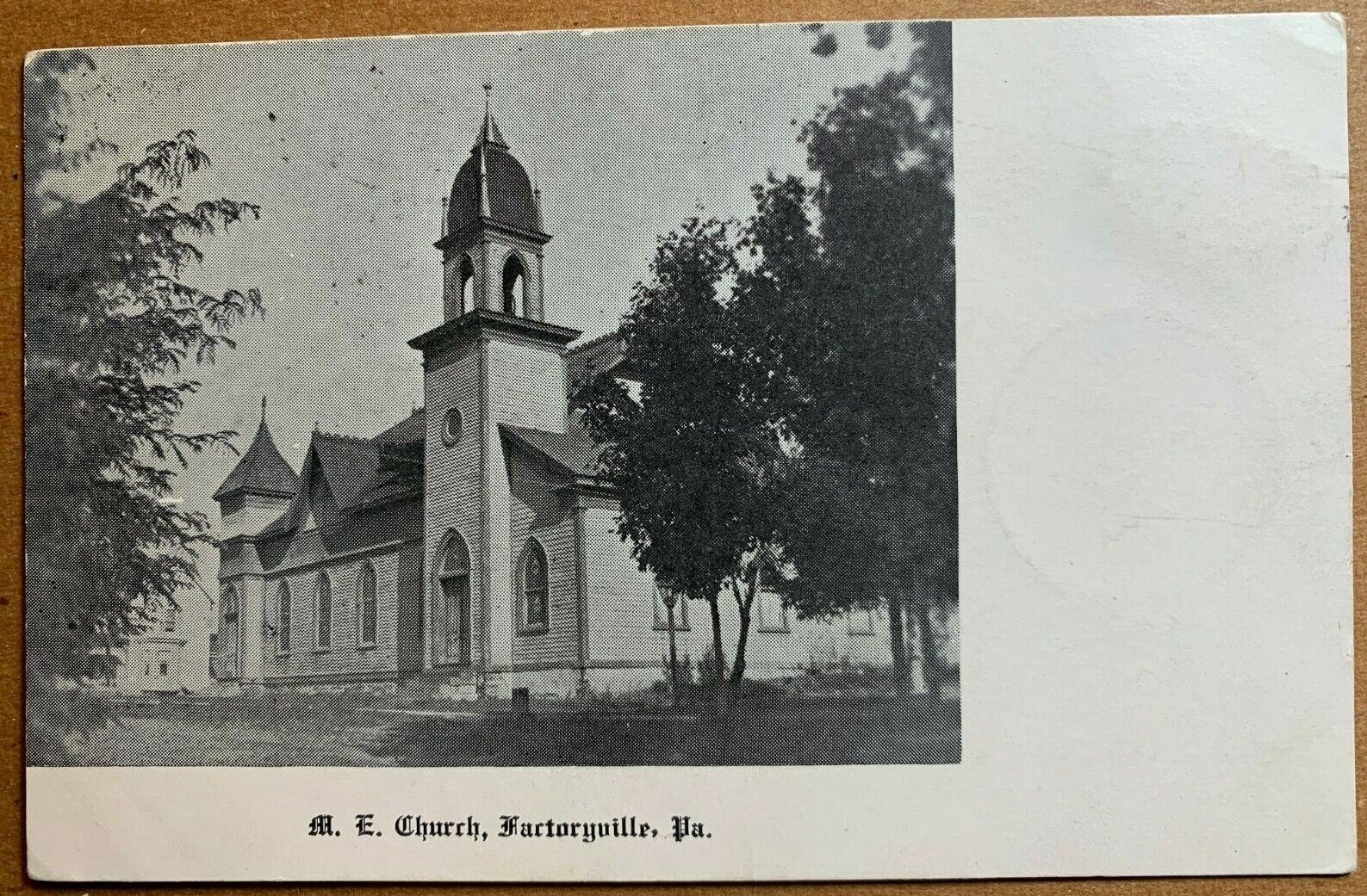 Postcard Factoryville PA - c1910s Methodist Episcopal Church