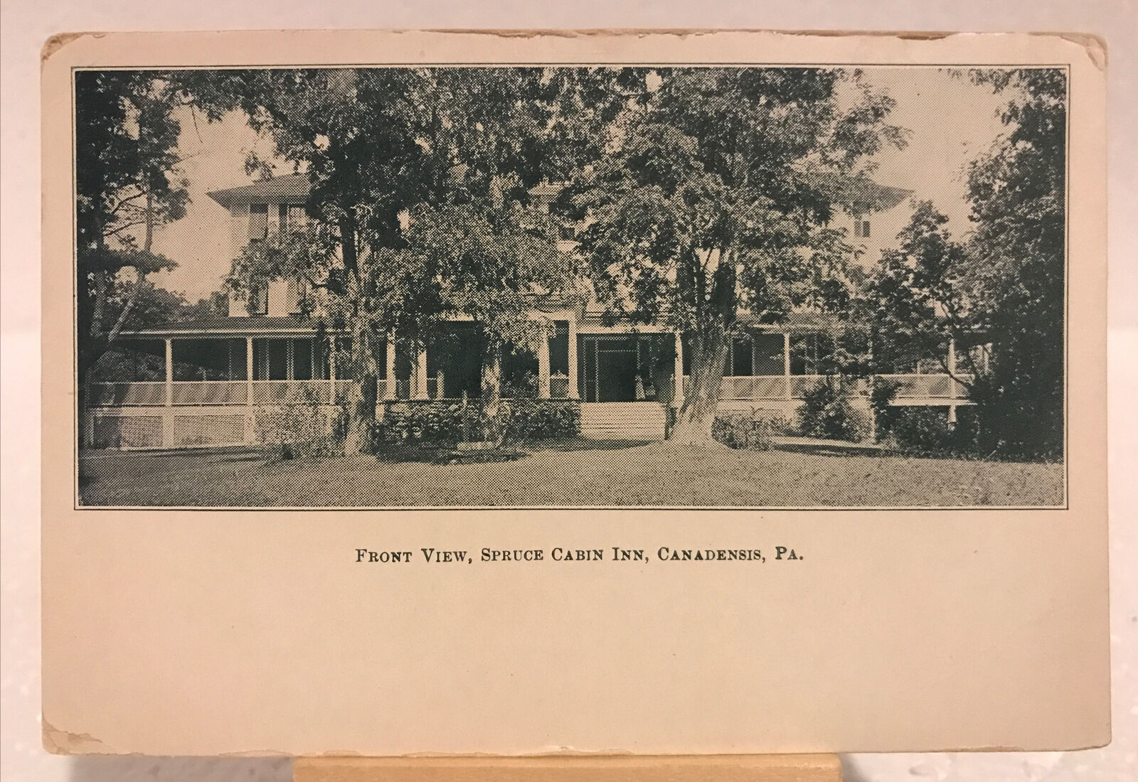 Vintage Postcard- Spruce Cabin Inn, Canadenis, Pa