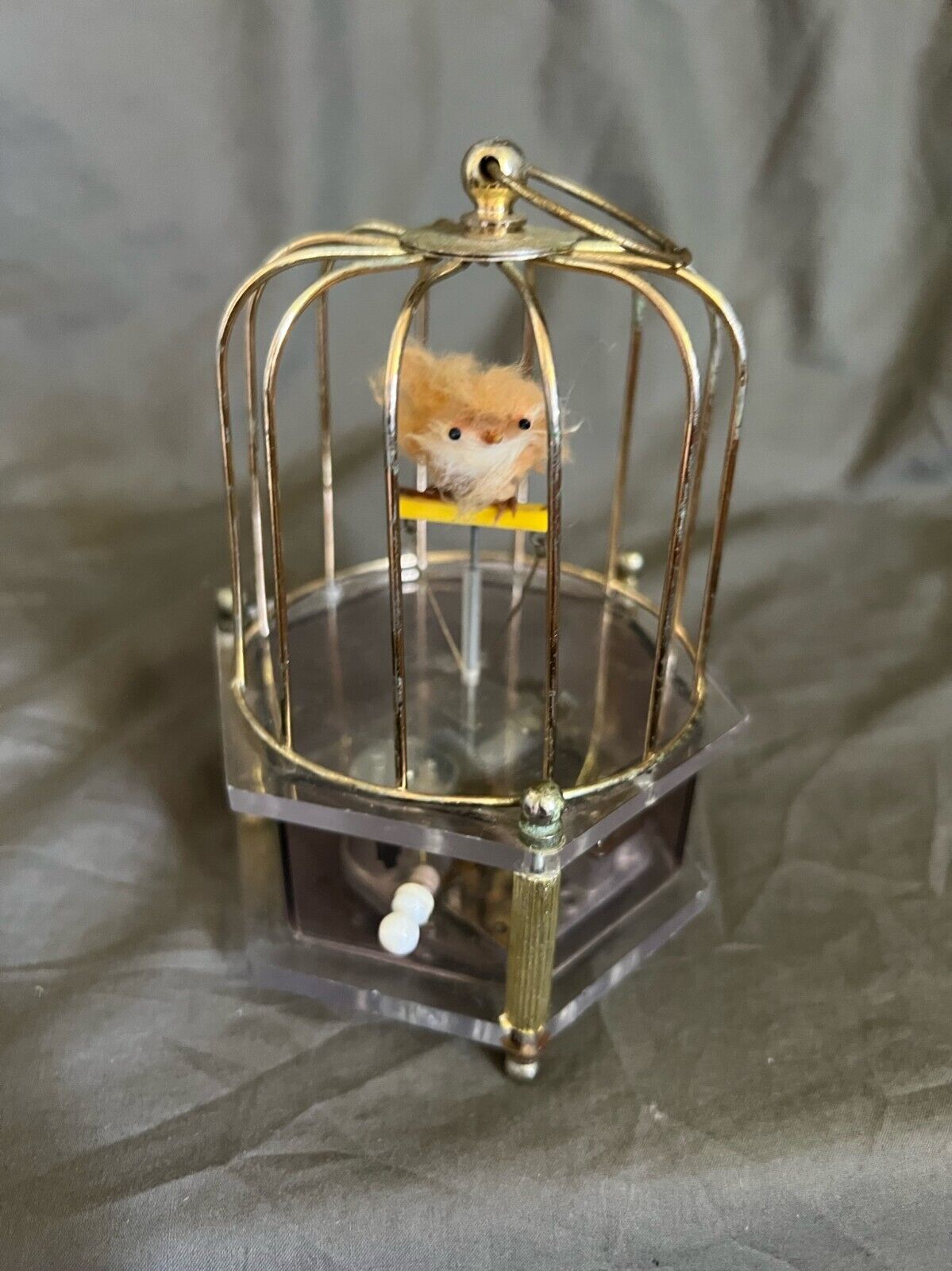 Sankyo Bird in Cage Music Box VINTAGE WORKS Dr. Zhivago Lara’s Song **READ**