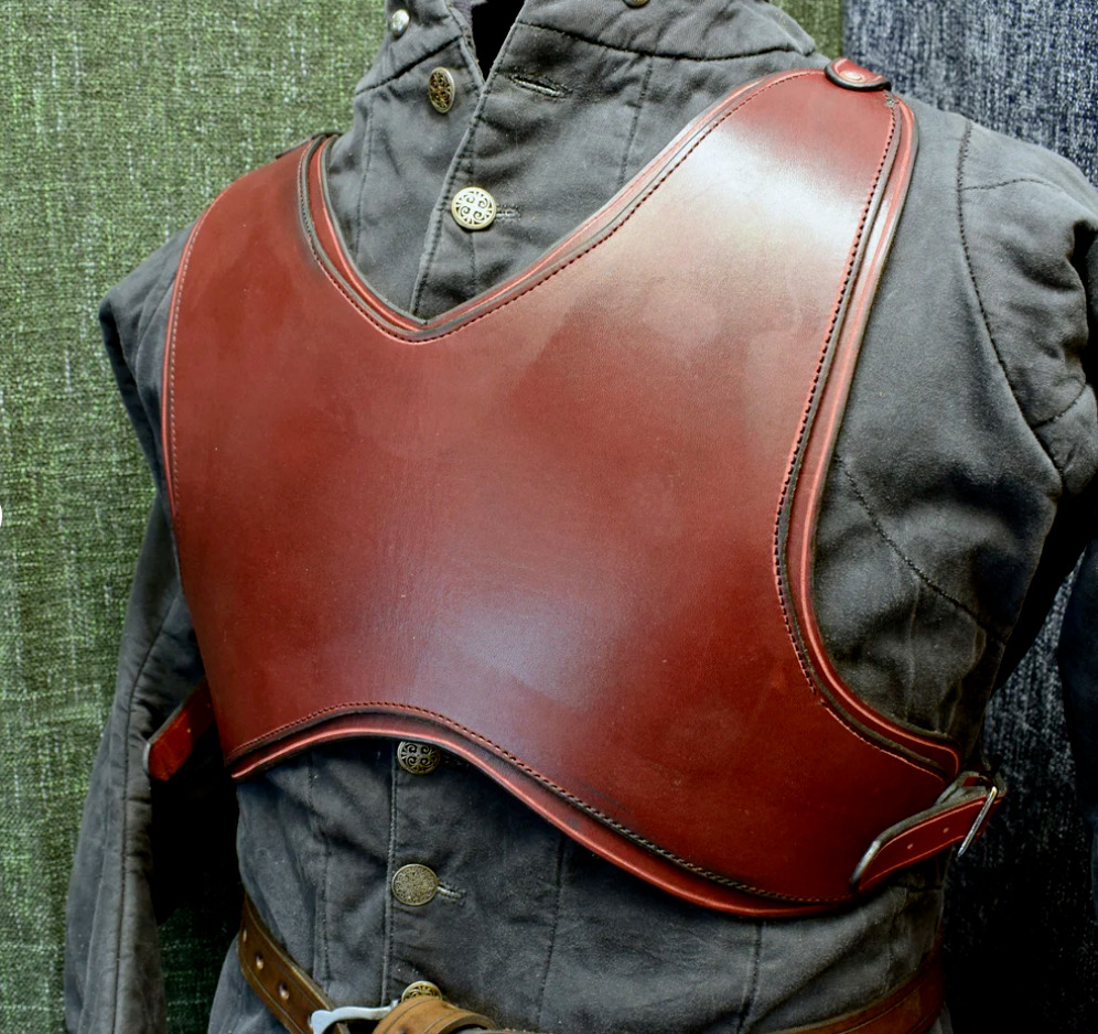 Brown Leather Breastplate Medieval Swordsman Chest Armour