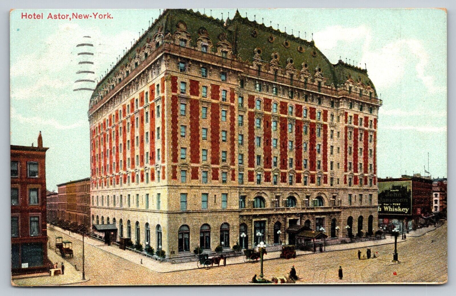 Postcard Hotel Astor Circa 1909 New York City NY New York Manhattan
